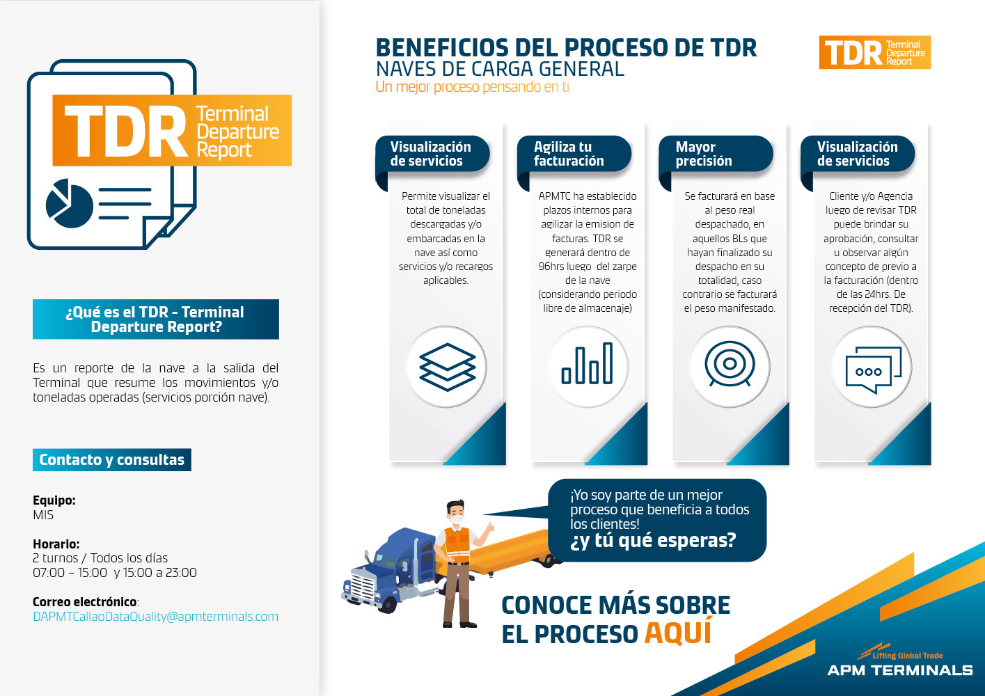 Comunicado APM Terminals Callao Beneficios del proceso de TDR