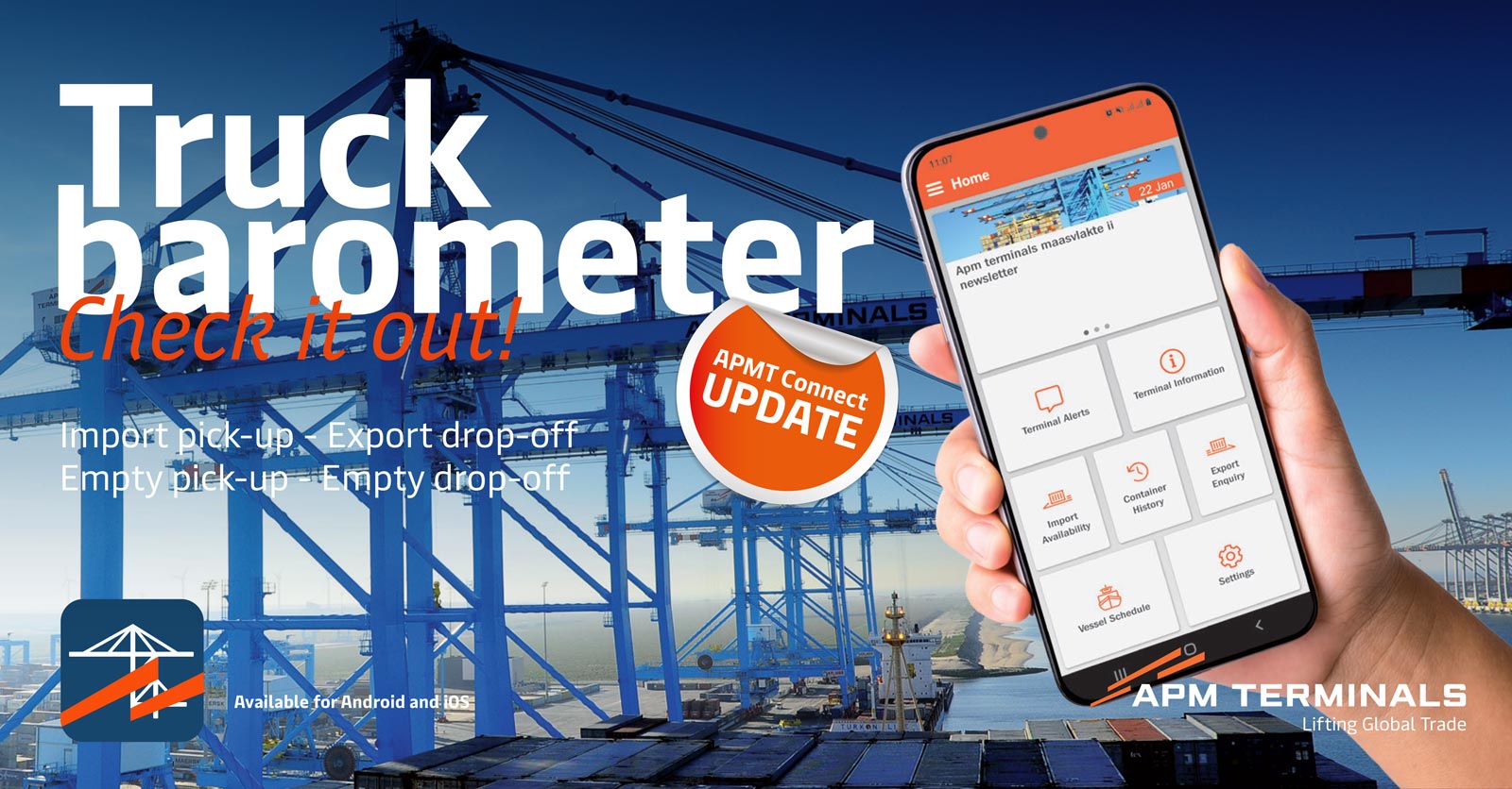 Barometer is live APM Terminals