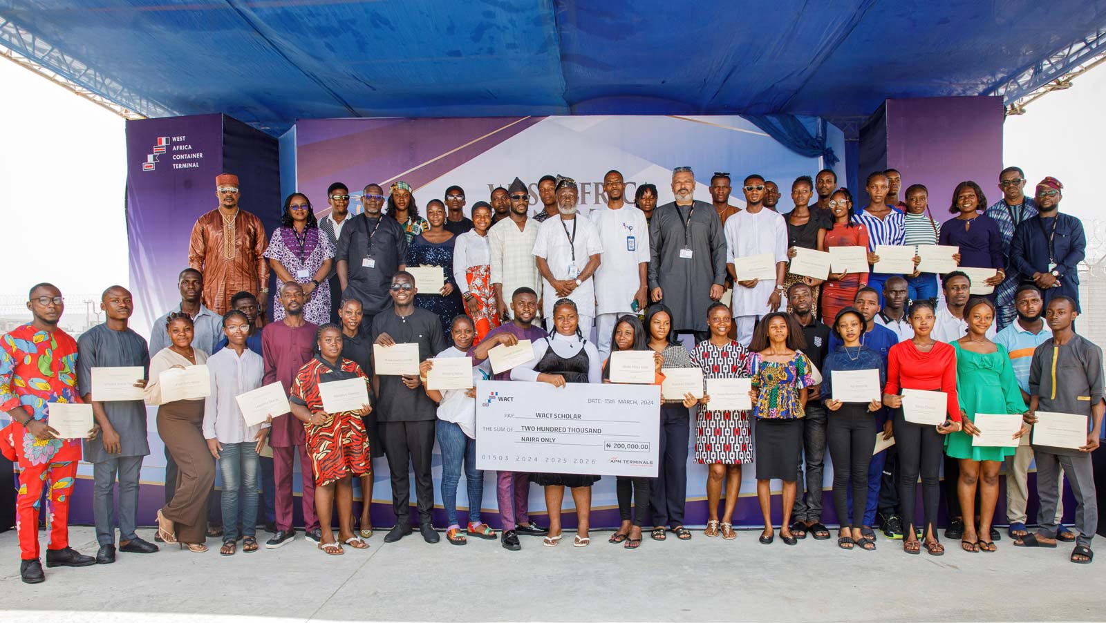 WACT awards scholarships to fresh batch of 50 undergraduates in