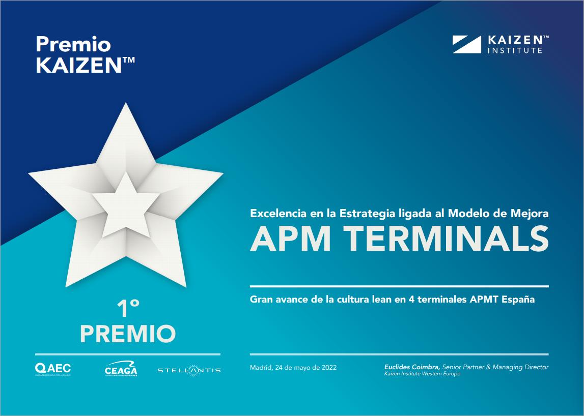 APM Terminals Spanish Gateways recognised with Kaizen Award for